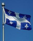 Bandera de Quebec, provincia de Canada con inquietudes independentistas