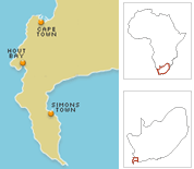 Ubicación de Ciudad del Cabo